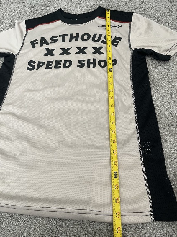 Fasthouse Speed Shop Jersey Mens Small Black White Moto BMX Racing Shirt FH Bike gallery