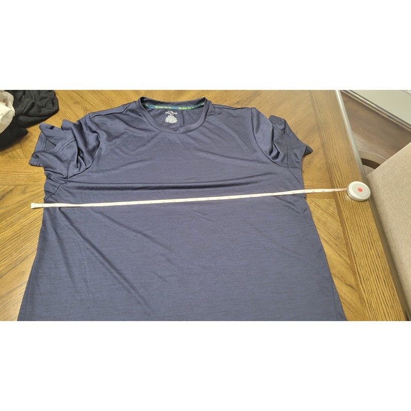 Tek Gear Dry Tek Mens XL Navy Blue Short Sleeve Performance Athletic T-Shirt gallery