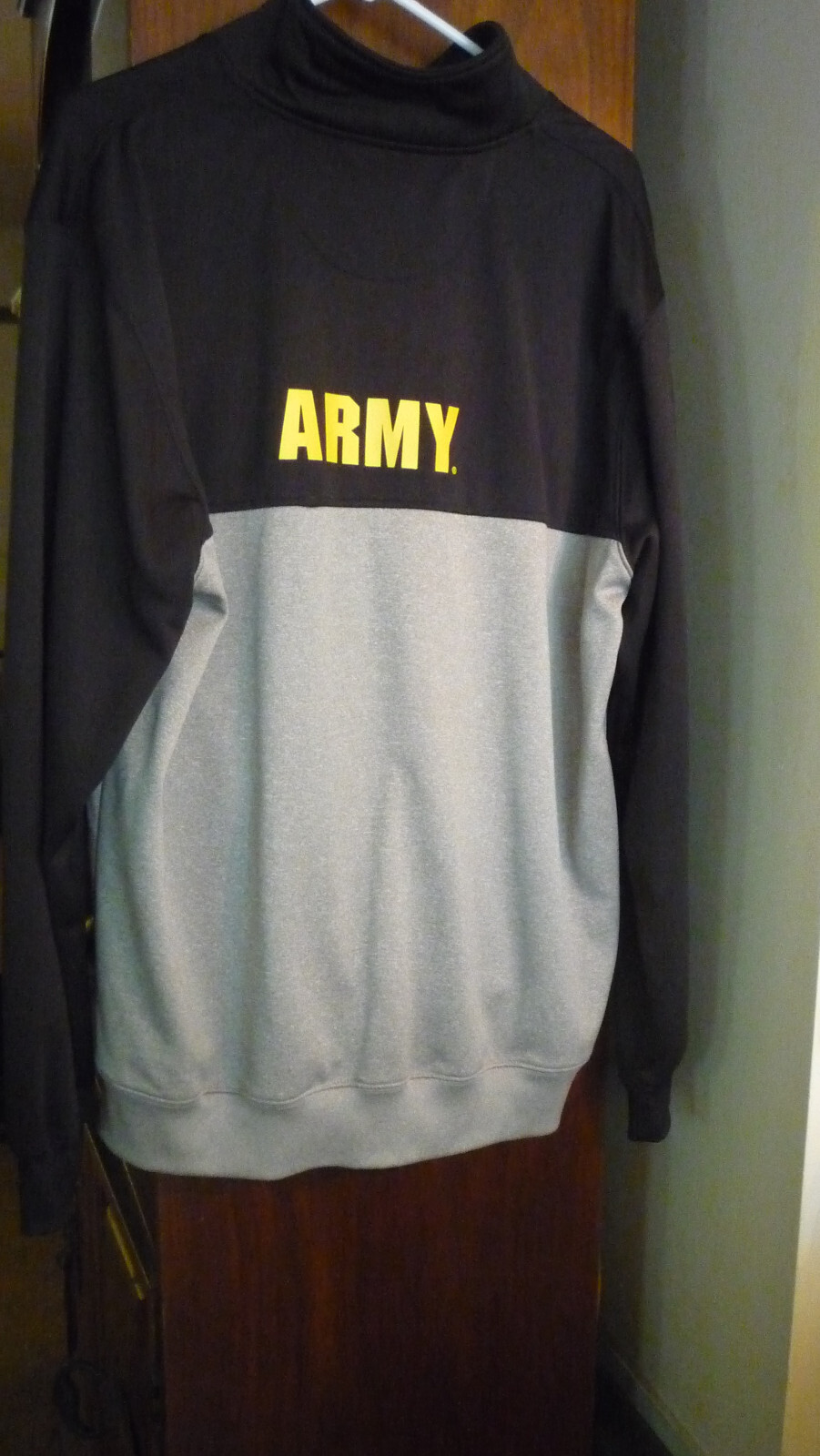 AFG ARMED FORCES GEAR U.S. ARMY BLACK HALF ZIP PULLOVER BLACK SIZE XL NWOT gallery