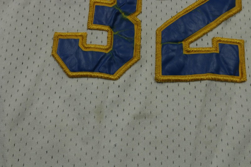 Crenshaw Basketball Jersey Shirt Mens Large White Blue 32 Wright Throwback gallery