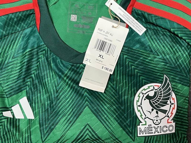 ADIDAS MEXICO 2022 HOME AUTHENTIC FIFA WORLD CUP QATAR JERSEY HD6898 SIZE XL NEW gallery