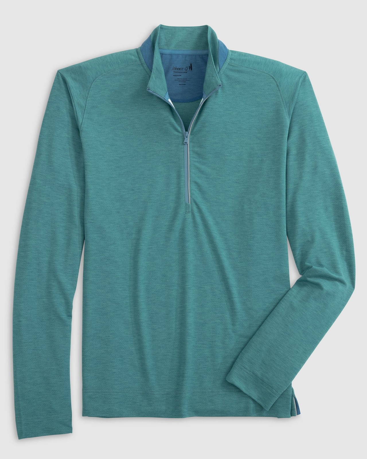 johnnie-O Brewer Performance 1/4 Zip Pullover Green Grass Size L gallery