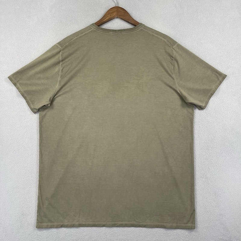 Lululemon Shirt Mens XXL Green Short Sleeve Tee Casual Solid Fundamental T-Shirt gallery