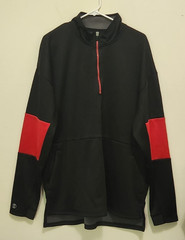 Holloway Black and Red 3/4 Pullover Zip Up Size XL Style 229538 Pockets – NWOT