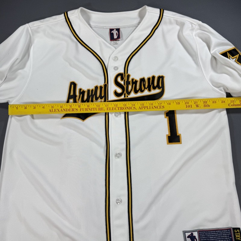 Army Strong U.S. Army Battlefield Collection Baseball Style Jersey Size XL gallery