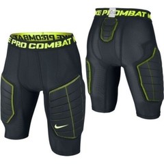 NEW NIKE PRO HYPERSTRONG ELITE COMPRESSION SHORTS BLACK VOLT 618976-010 MENS 2XL