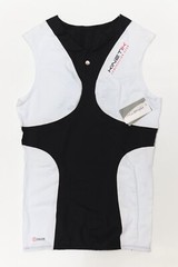 Kinetik Compression Gear White and Black Sleeveless Top Multisport L STWBW12
