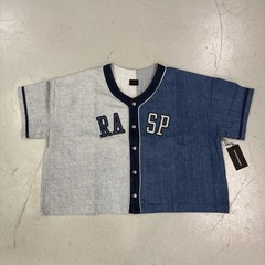 GV Gallery Raspberry Hills Two Tone Denim Blue Baseball Jersey Men’s Size Small