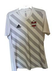 Adidas Aeroready Davis Legacy Soccer Club Men M Striped T-shirt Pre-owned