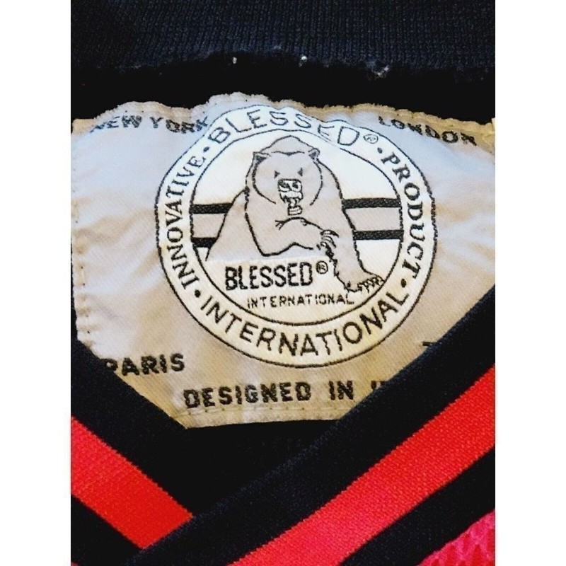 Blessed International USA Y2K Mesh Jersey XL Red White American Flag Sportswear gallery