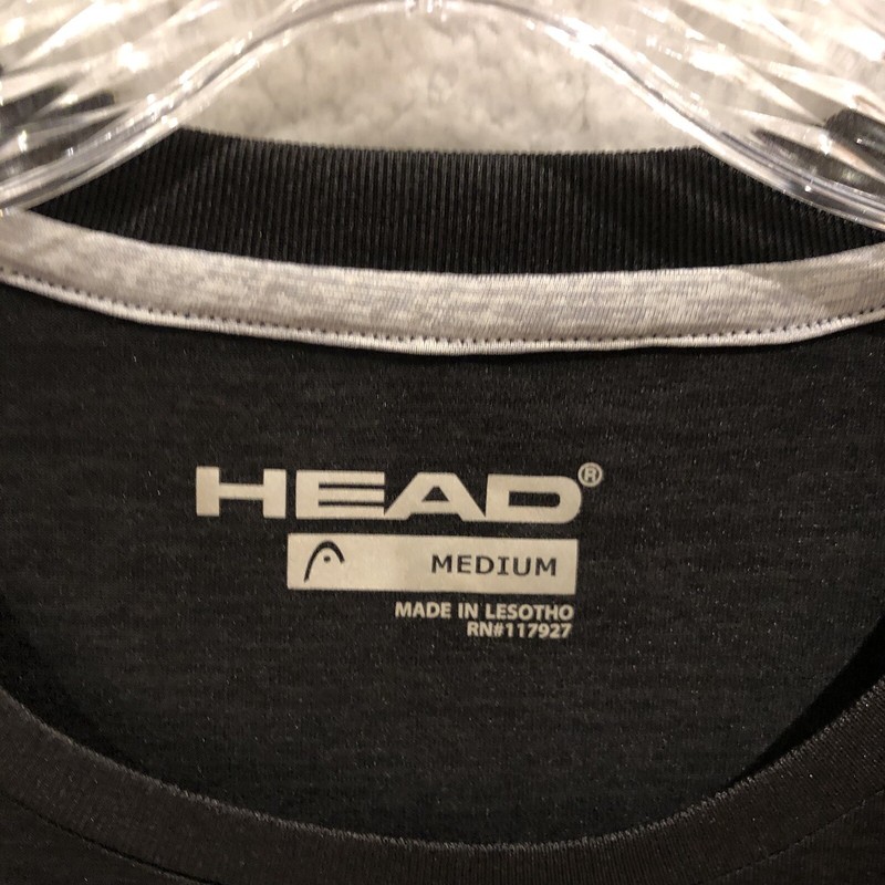 Head Hypertek Shirt Men Size Medium Black Short Sleeve Gym Sports Tennis gallery