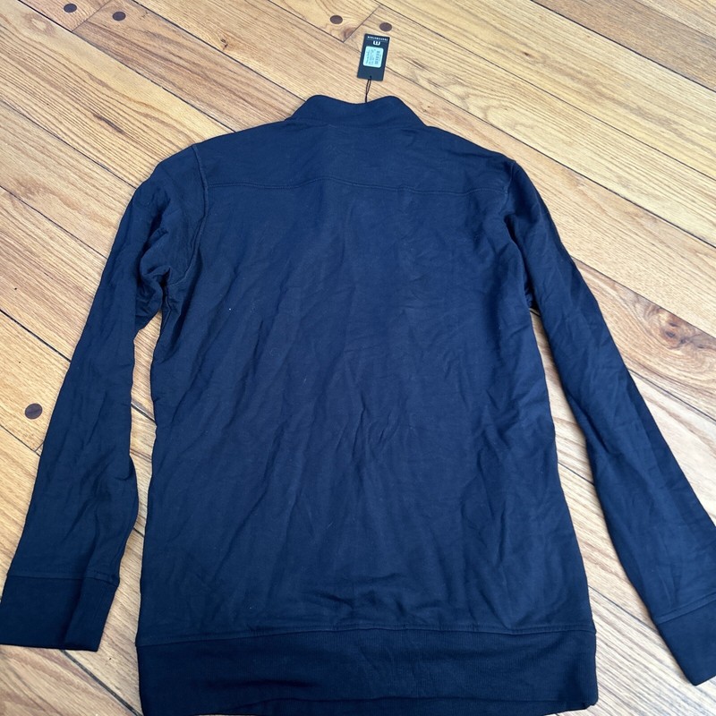 NWT TRAVIS MATHEW Medium NEWPORT 1/2 ZIP PULLOVER Black Anthony Munoz Foundation gallery