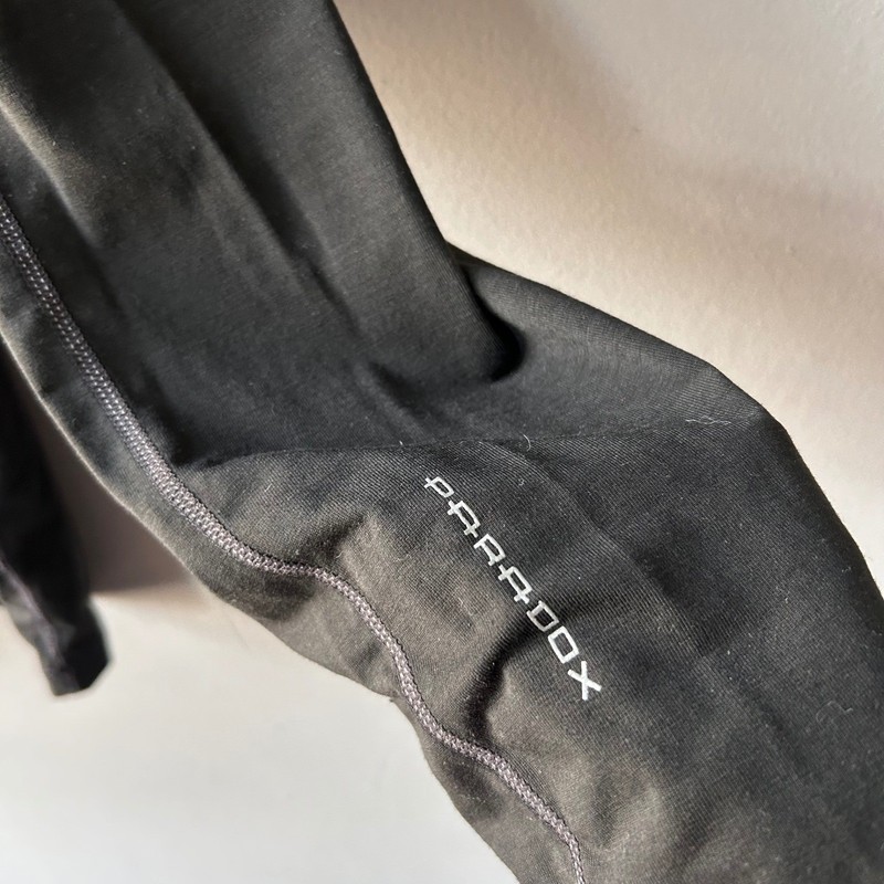 Paradox Mens Merino Blend 1/4 Zip Pullover Black Drirelease Base Layer XL gallery