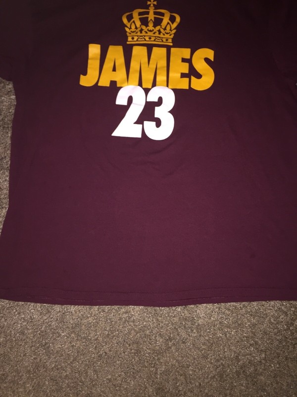 Mens Delta Pro Weight Crown 23 Lebron James Cavs Cleveland NBA TShirt Size XL gallery