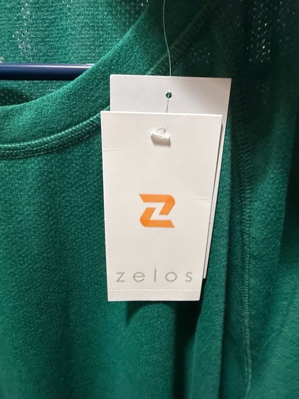 Zelos Men's Long Sleeve Moisture-Wicking Athletic Shirt green size 3x gallery