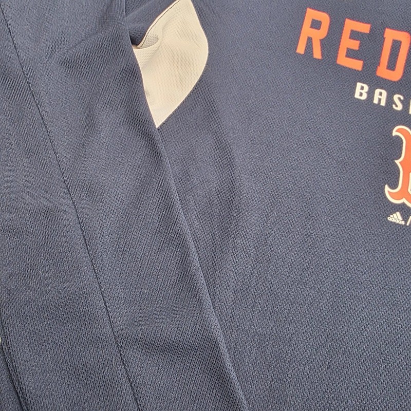 Adidas Men's Extra Large s Boston Red Sox MLB 1/4 Zip Pullover Jacket Navy Blue gallery