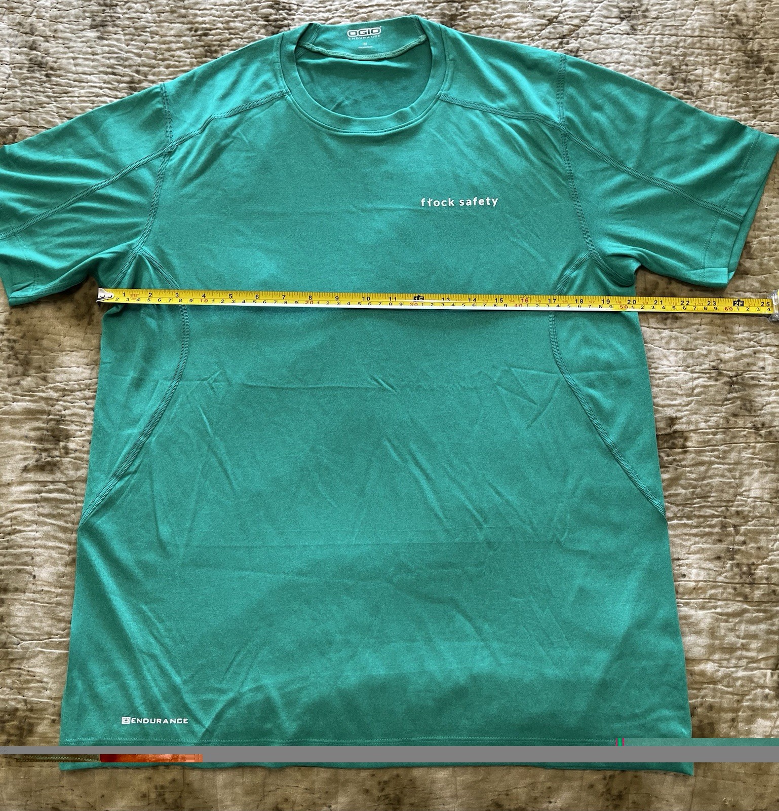 OGIO Endurance Mens Medium Green Performance Athletic Shirt “Flock Safety” Logo gallery