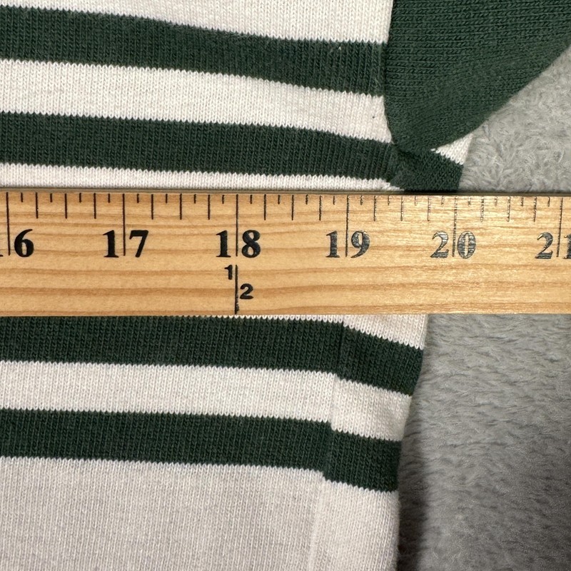 Canterbury New Zealand Rugby Shirt Mens L Green Striped Kiwi Lager *FLAW gallery