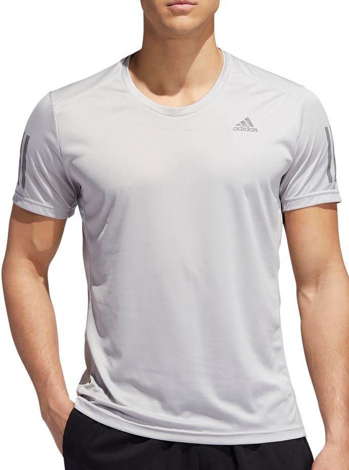 Adidas Own The Run Silver Men’s LARGE Athletic Running Shirt gallery