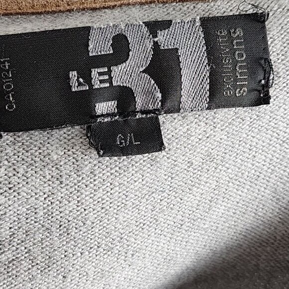 Le31 Gray Bicycles Printed Cotton Modal Crewneck Long Sleeve Tee | Men's L gallery