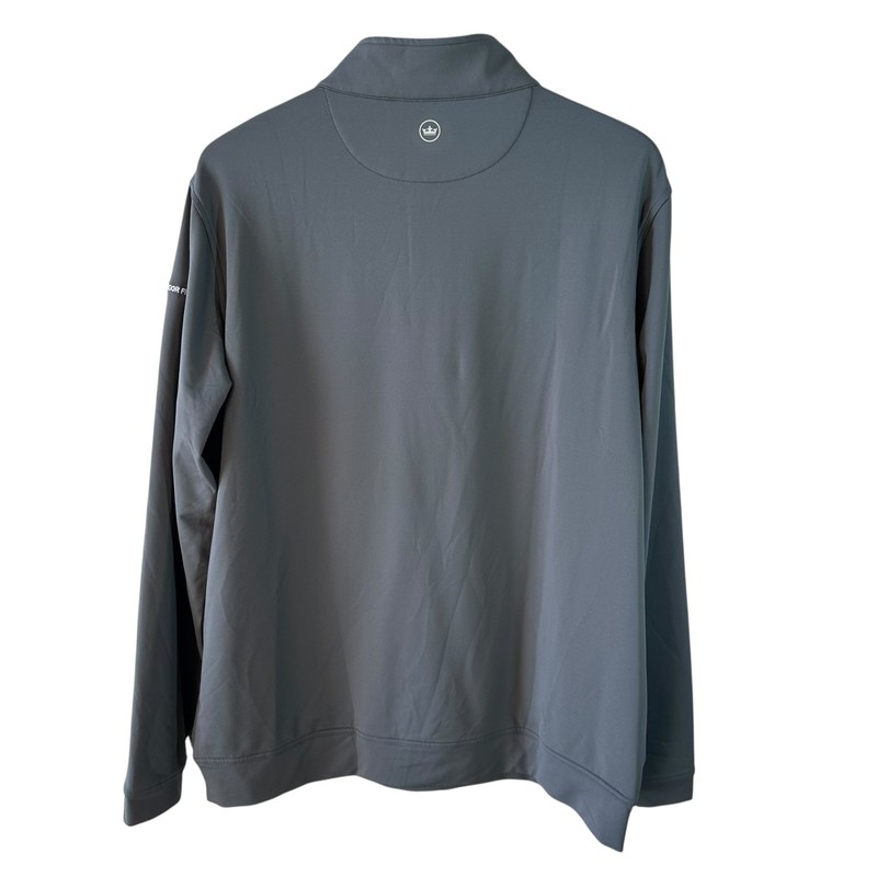 Peter Millar Gray Performance 1/4 Zip Golf Pullover Men's Size XL PNC Embroidery gallery