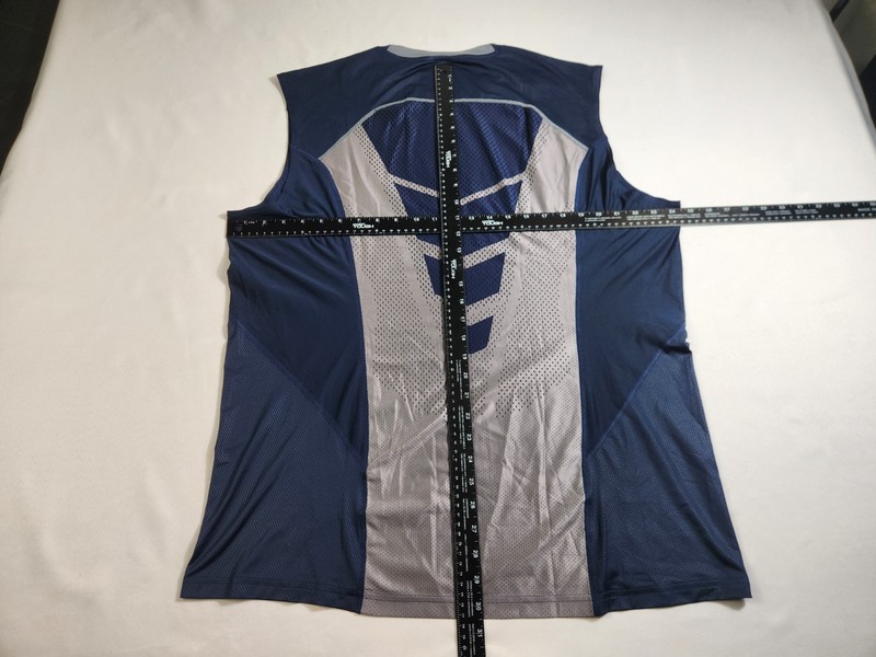 Nike Fitted Performance Shirt Mens Size 2XL Blue Sleeveless Dri Fit Active Adult gallery