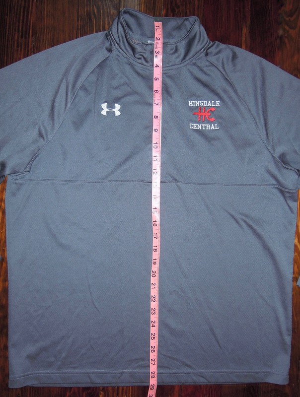Under Armour Pullover Hinsdale Central Sports Gray 1/4 Zip Illinois Size Large gallery