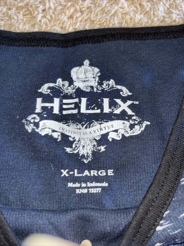 Helix Men's Navy Total Eclipse Tank Top, Size Xlg gallery