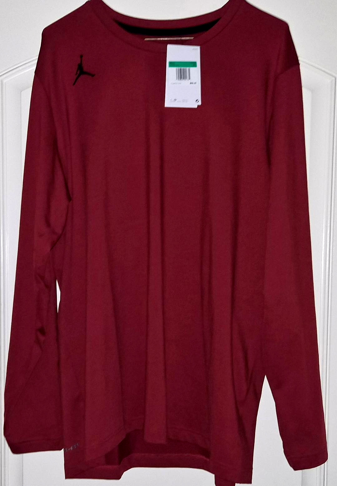 NEW WITH TAGS JORDAN Dri-FIT MEN'S XL TEAM TRAINING SHIRT CRIMSON RED DQ7901-613 gallery