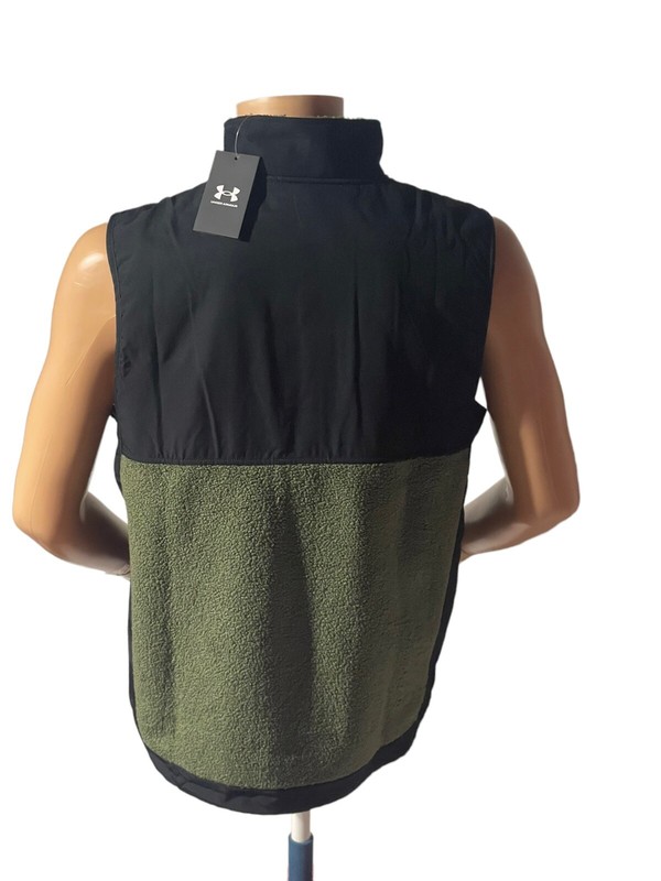 NWT MEN'S UNDER ARMOUR MISSION BOUCLE VEST- MARINE OD GREEN & BLACK Large gallery
