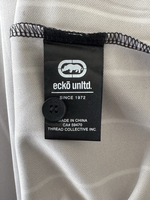 Ecko Unltd Unit 72 Baseball Jersey Black Pinstripe Embroidered NWT 2XL gallery