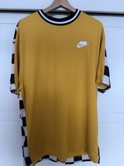 Rare Nike Checkered Mesh Tee – Limited Release – NSW Back Graphic