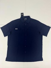 Under Armour UA Motivator Coach’s Button Up Shirt Men’s Large Navy 1351360