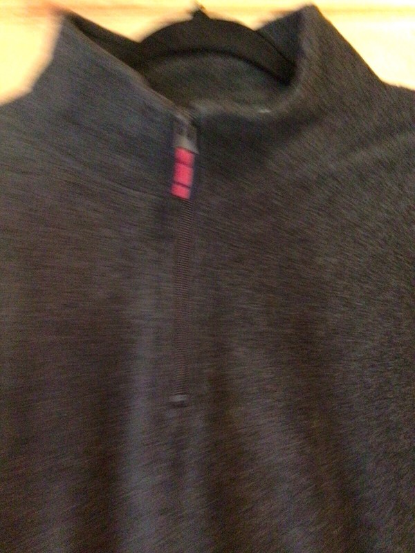 Saddlebred Men's 1/4 Zip Pullover Fleece Sweater Jacket Dark Gray Medium gallery