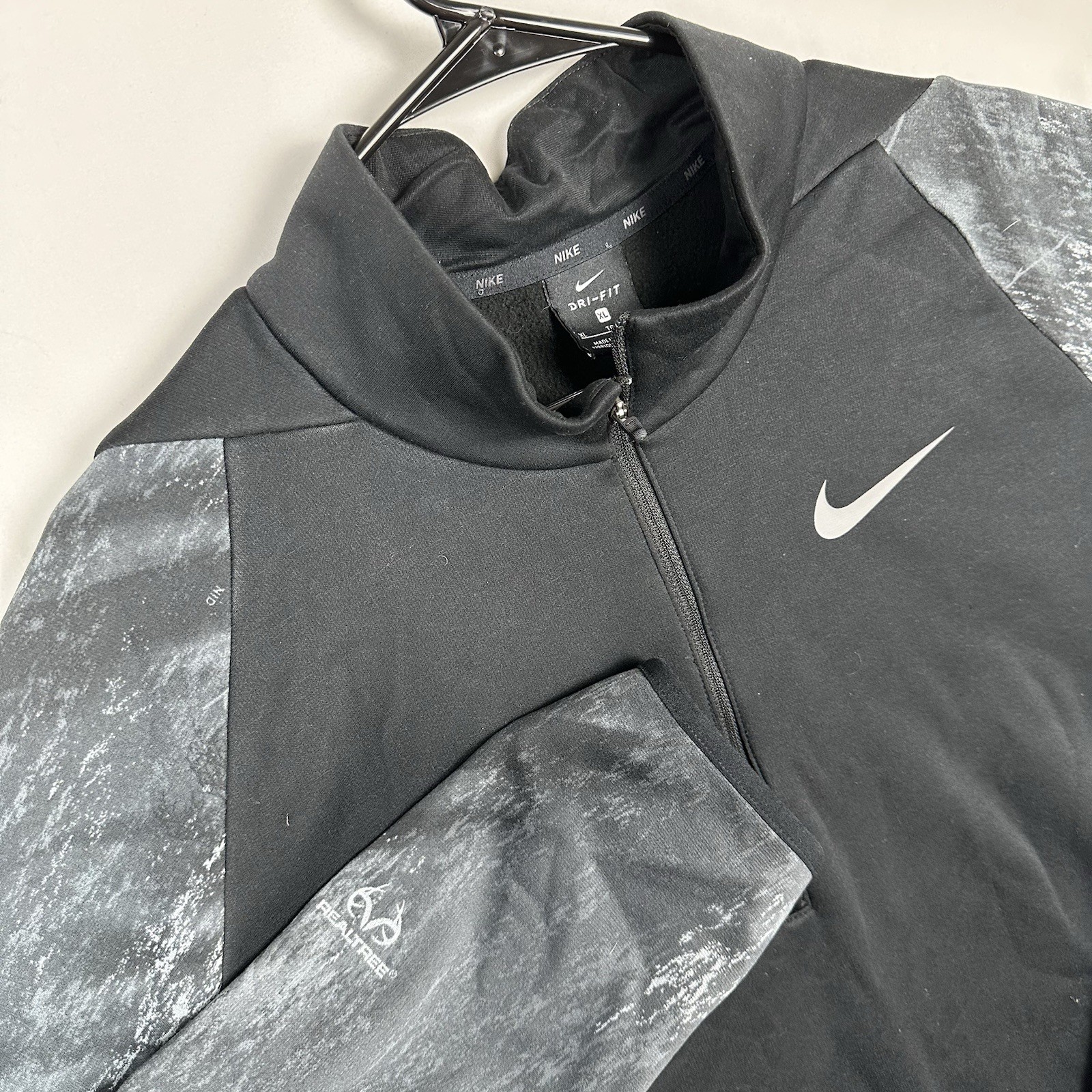 Nike Dri Fit Realtree Fleece Lined 1/4 Zip Pullover XL Hunting Camo gallery