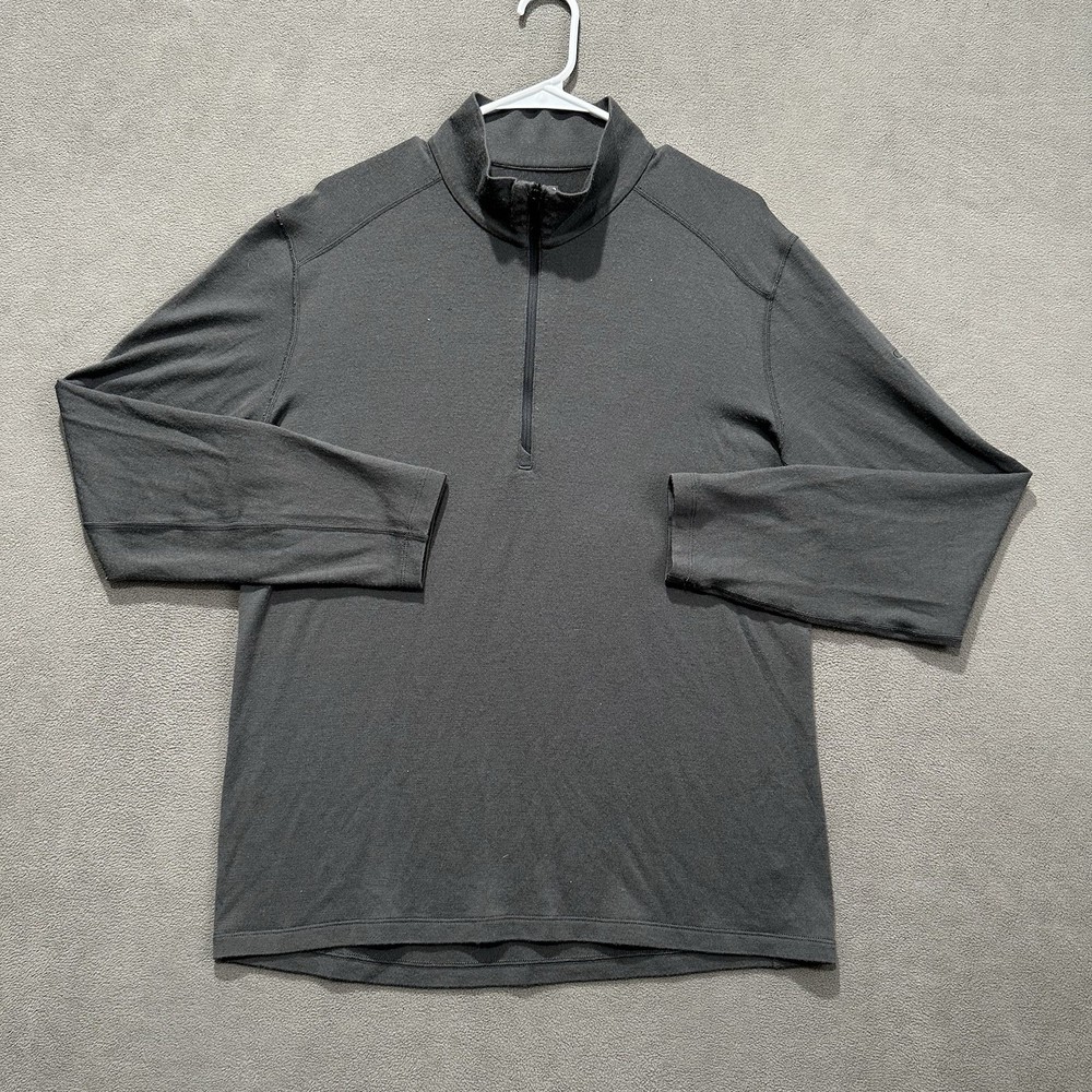 Icebreaker 260 Tech Long Sleeve Half Zip Merino Base Layer Mens XL Gray GUC