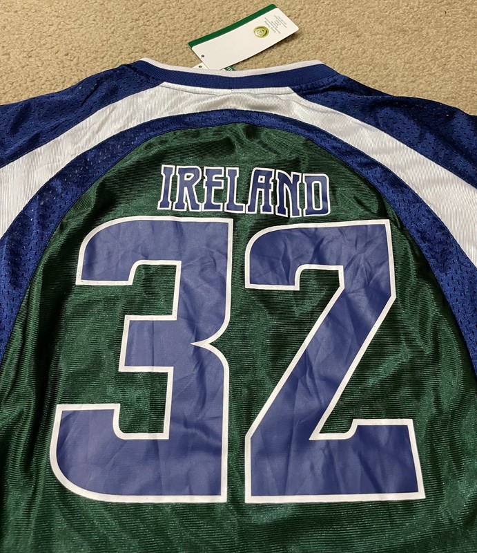 Croker Sports Ireland American Football Jersey Men's Large Green #32 NWT gallery