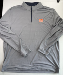Southern Tide Cruiser Micro-Stripe Heather 1/4 Zip Pullover Auburn Tigers! XXL