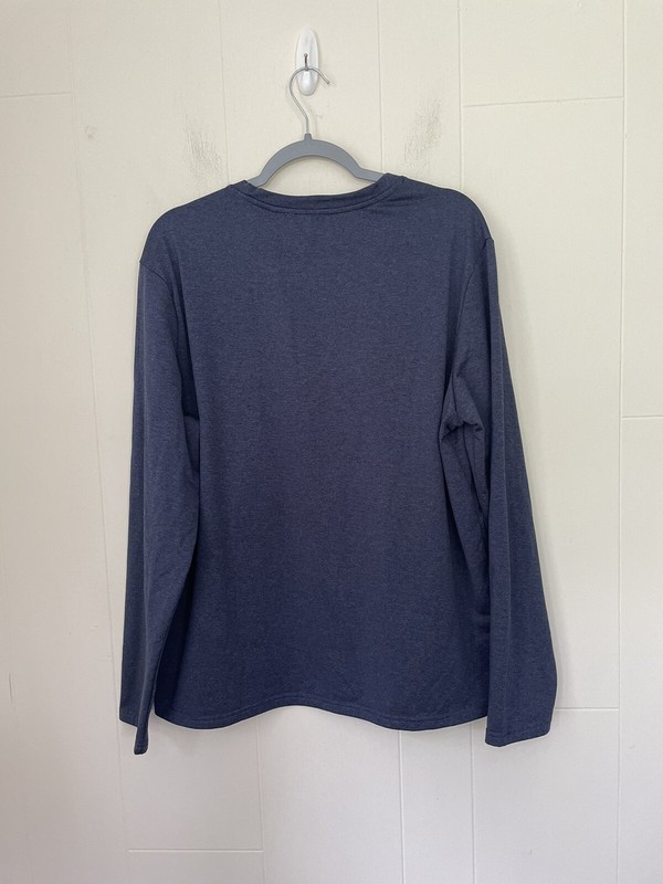Eddie Bauer Motion Shirt Long Sleeve Blue Heathered Free Dry ~ Men’s Size XL gallery