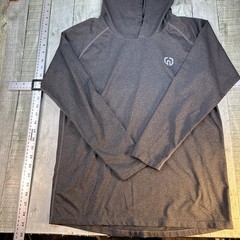 Neleus Men’s Long Sleeve Athletic Hoodie Dry Fit Workout Running Shirt Gray Med