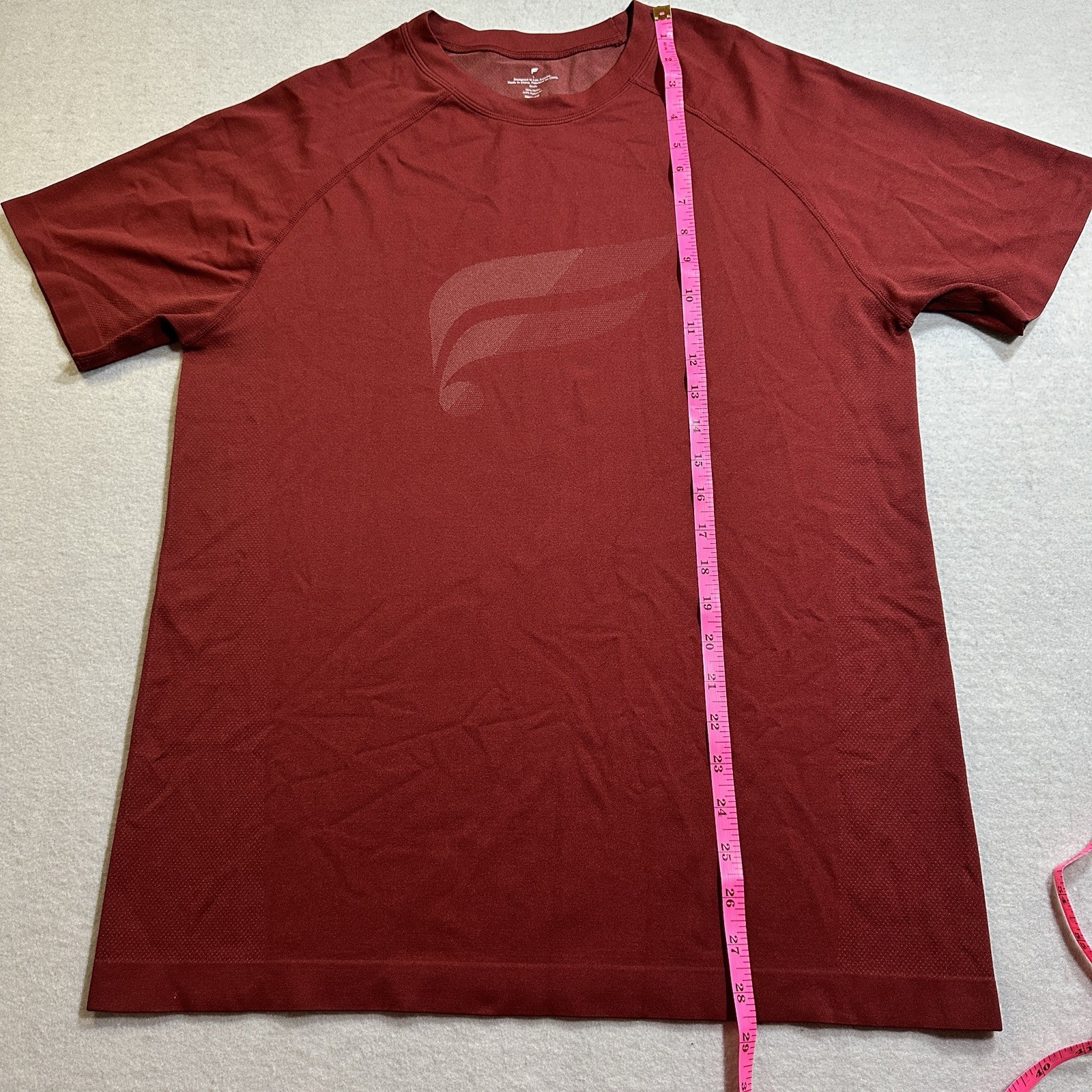 Fabletics Training Day T-Shirt Mens Large Adrenaline Red Two Tone Performance gallery