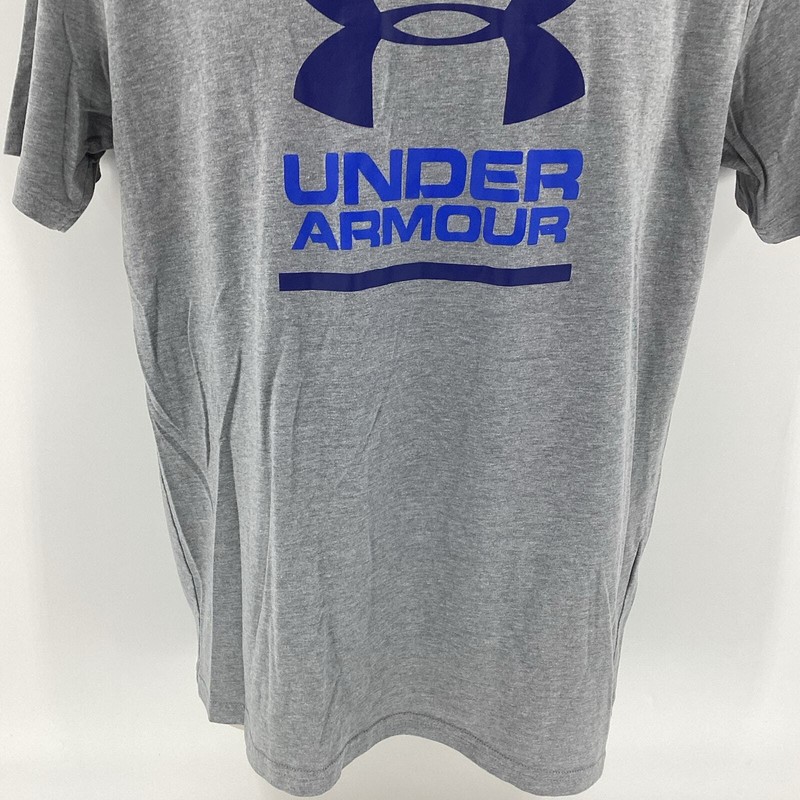 Under Armour Heat Gear Men’s Loose Shirt Gray Navy Royal Blue Size Medium 181 gallery
