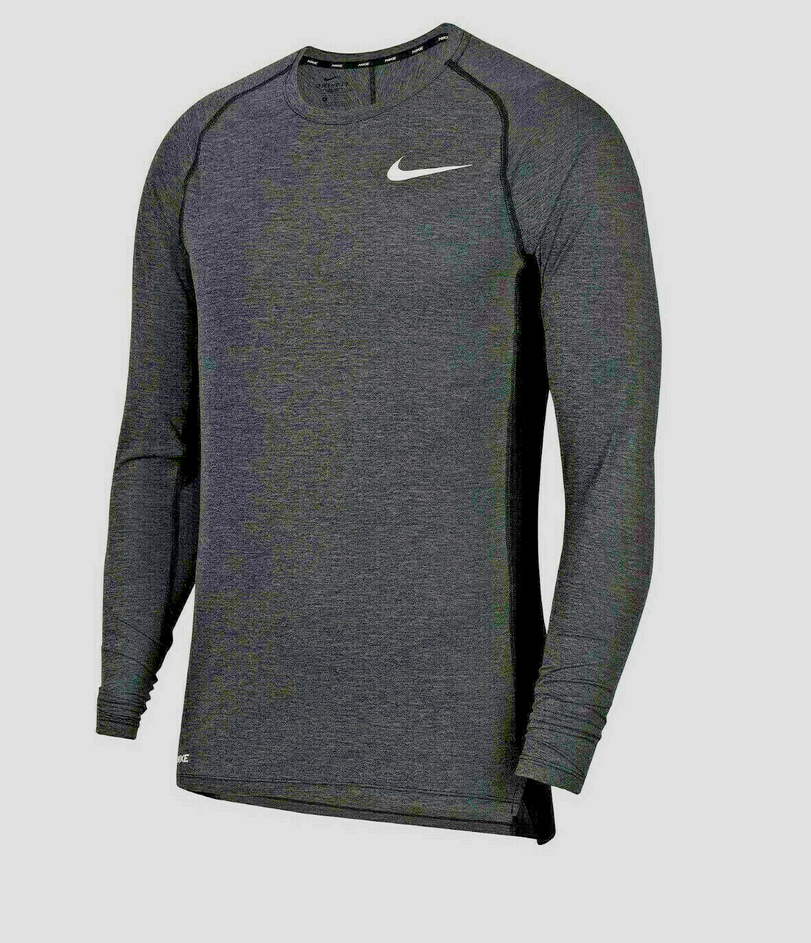 Nike Men's Victory Charcoal/Black Long Sleeve Training Top (CU4097-010) Size M gallery