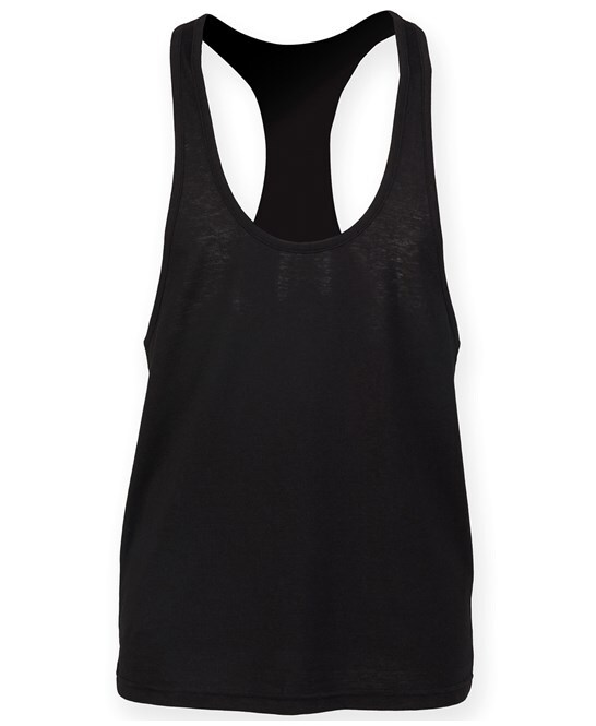 Personalised Custom SKINNIFIT Muscle vest Text Logo Plain Tank Gym Sports SF236 gallery