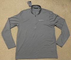 Travis Mathew Coto Performance 1/4 Zip Men XL Gray Pullover Lightweight NWT Logo