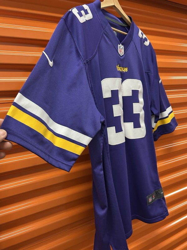 Men's Nike NFL Minnesota Vikings #33 Dalvin Cook Purple Football Jersey Size XL gallery