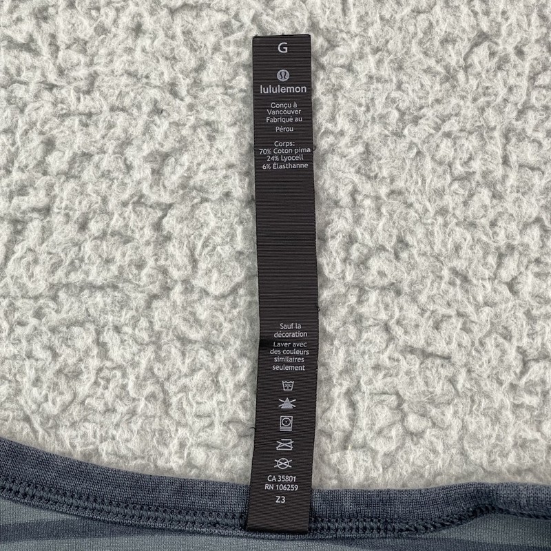 Lululemon Mens Large 5 Year Basic Long Sleeve Shirt Yachtie Sea Steel Gravity gallery