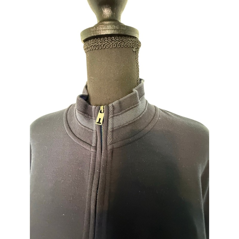 Ted Baker Navy Quarter Zip Pullover Sweater Lightweight Comfort Size Large Smart gallery