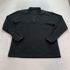 M-TAC Fleece Pullover Men’s Estimated Size XL 1/4 Zip Black Military