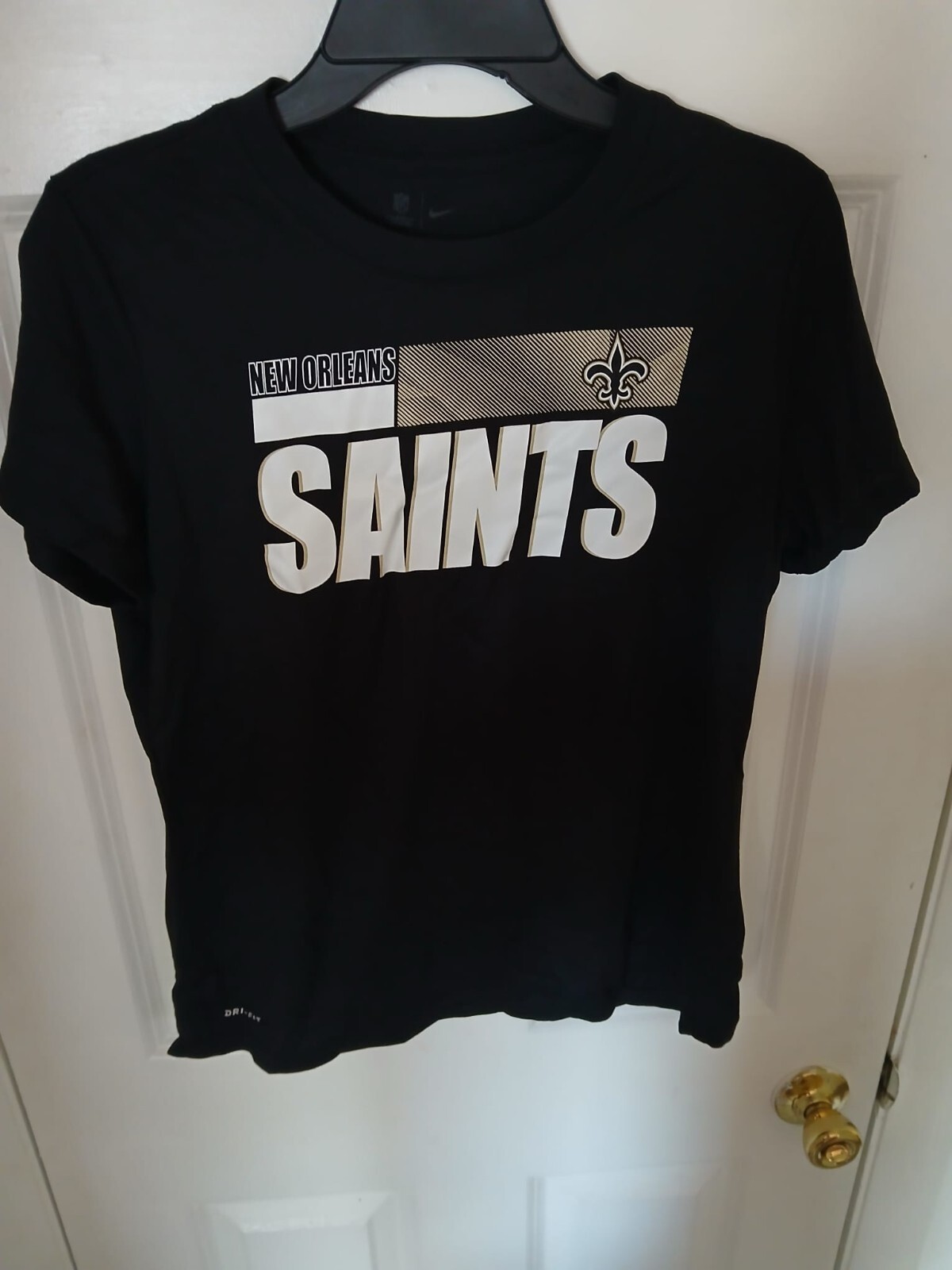 Nike Dri-Fit T-Shirt Men M Black New Orlean Saints Football Team CK1163-010 N101 gallery